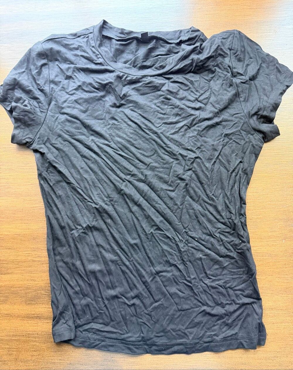 No Brand Women's Size Small Black Short Sleeve T-Shirt Top Athleisure Athletic